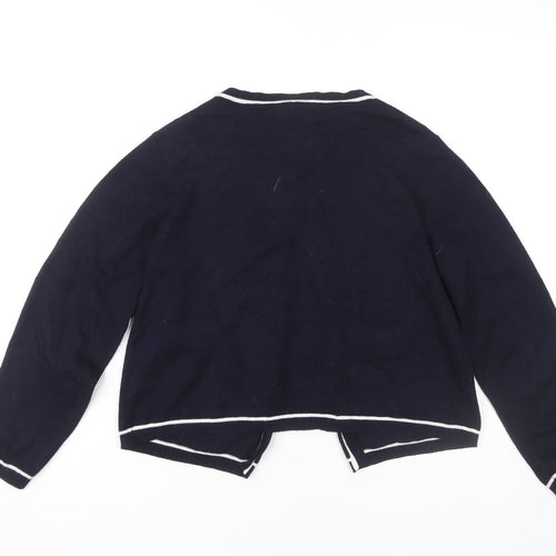 Zoe+Phoebe Women's Blue Cardigan - Size L