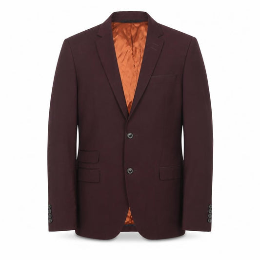 Front view of Zara Man Men's Red Blazer Jacket, size 38, Stylish