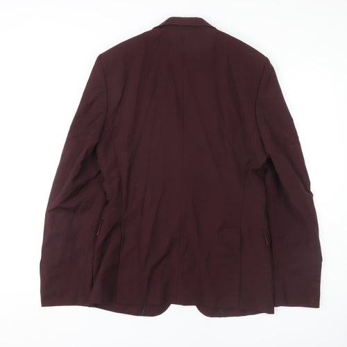 Zara Man Men's Red Blazer Jacket, Size 38, Stylish