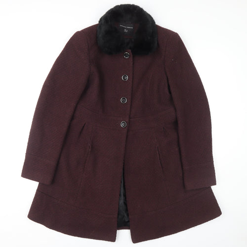 Dorothy Perkins Women's Wool Coat Brown Size 14