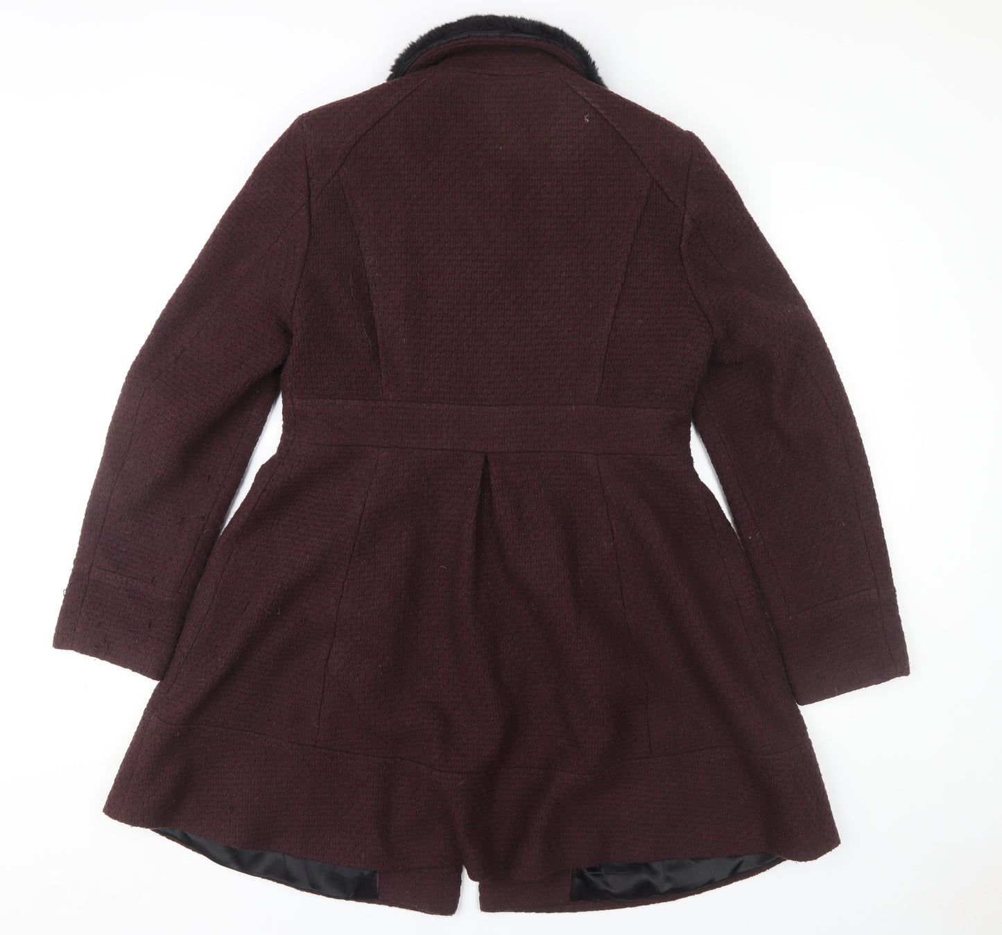 Dorothy Perkins Women's Wool Coat Brown Size 14