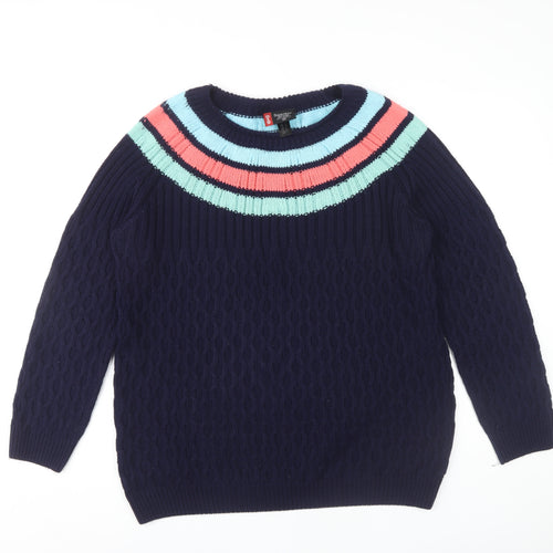 Sweater Shop Women's Multicoloured L Cable Knit Jumper