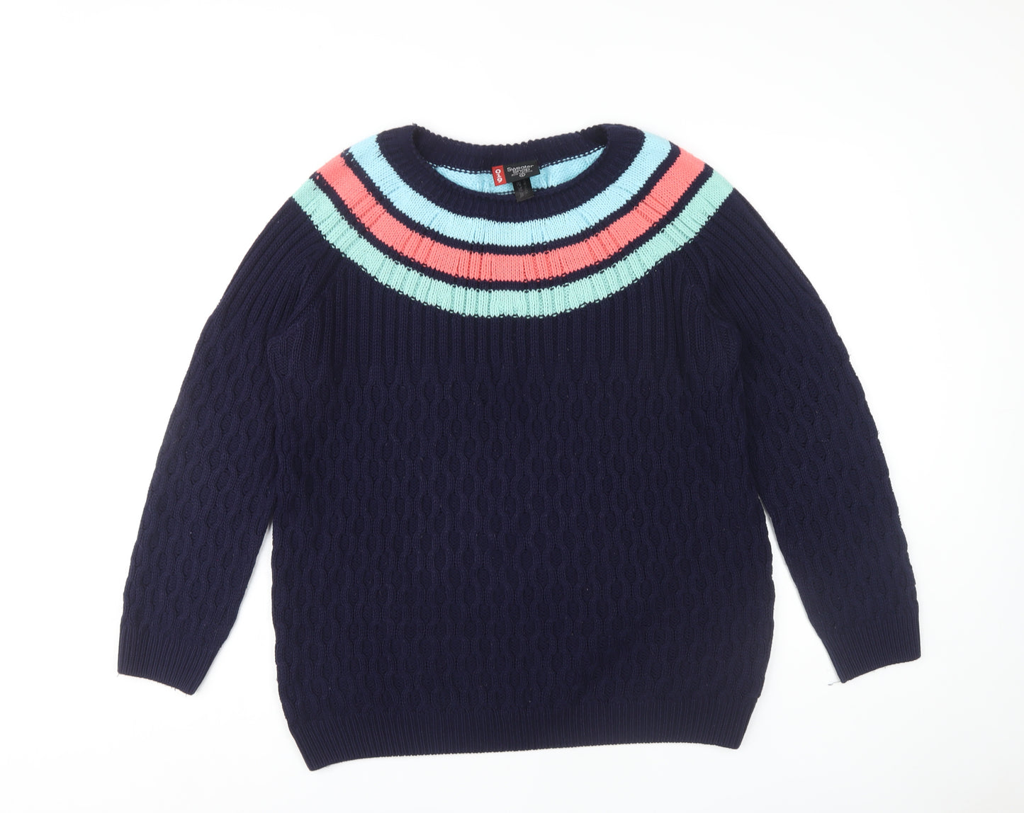 Sweater Shop Women's Multicoloured L Cable Knit Jumper