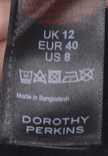 Dorothy Perkins Women's Grey Black Ivory Jumper Size 12