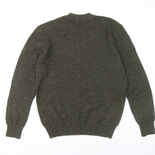 Next Men's M Green Pullover Jumper, Crew Neck, Casual Fit