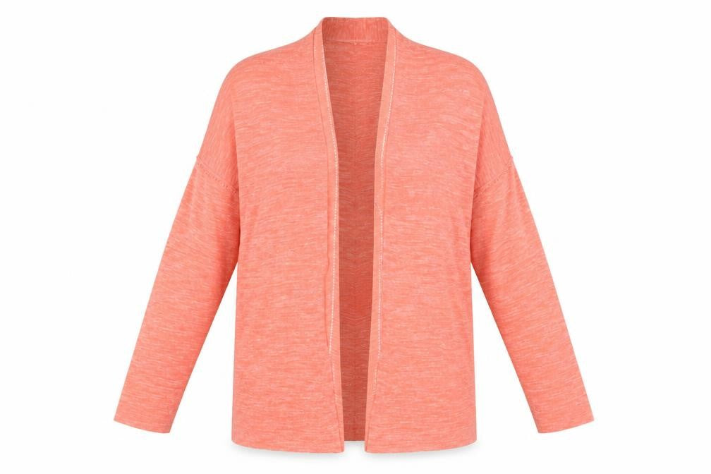 Front view of Next Women's, size 12, Red Open Front Cardigan Jumper