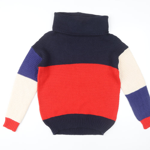 Brave Soul Women's Multicoloured Roll Neck Jumper XS