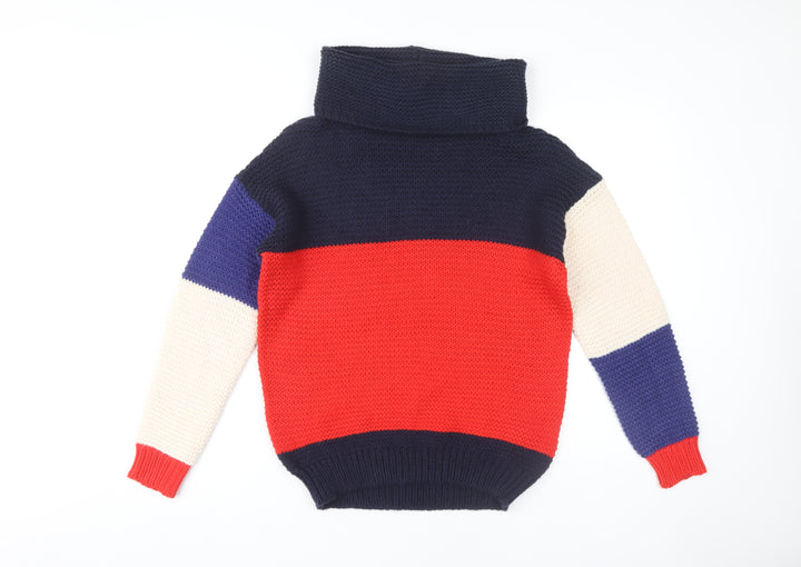 Brave Soul Women's Multicoloured Roll Neck Jumper XS