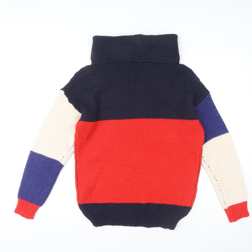Brave Soul Women's Multicoloured Roll Neck Jumper XS