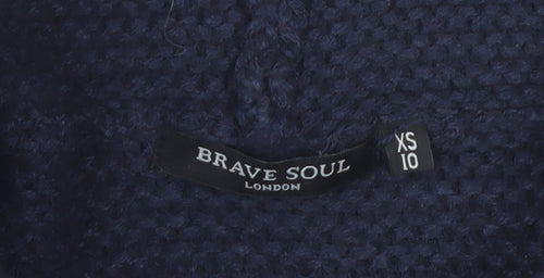 Brave Soul Women's Multicoloured Roll Neck Jumper XS