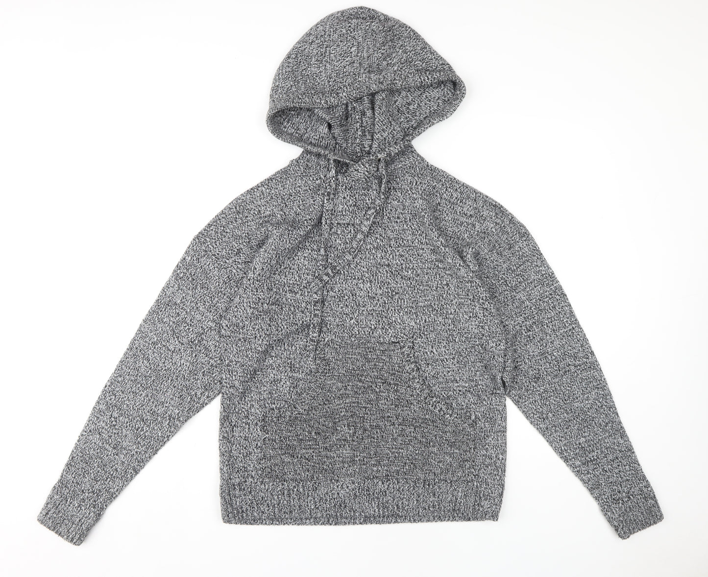 Brave Soul Women's Grey Pullover Hoodie, Size M, Casual