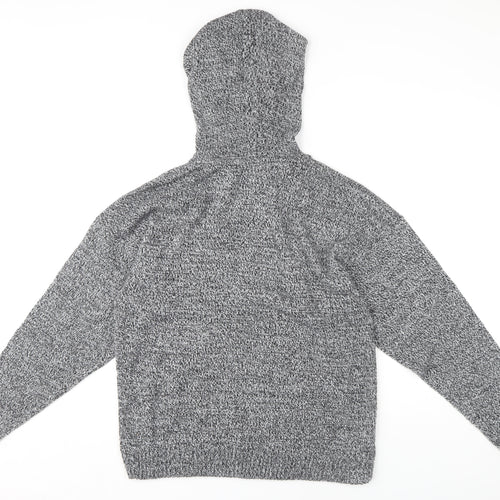 Brave Soul Women's Grey Pullover Hoodie, Size M, Casual