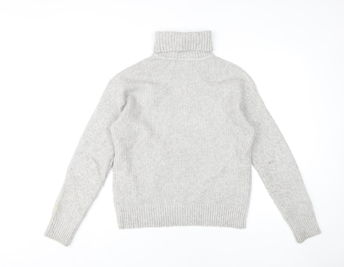 Marks and Spencer Women's Grey Roll Neck Jumper S