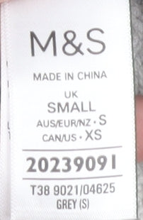 Marks and Spencer Women's Grey Roll Neck Jumper S