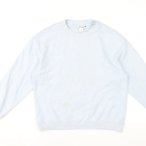 Monki Women's Blue S Pullover Sweatshirt