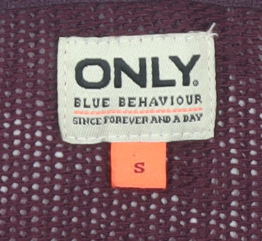ONLY Womens Purple Crew Neck Jumper Size S