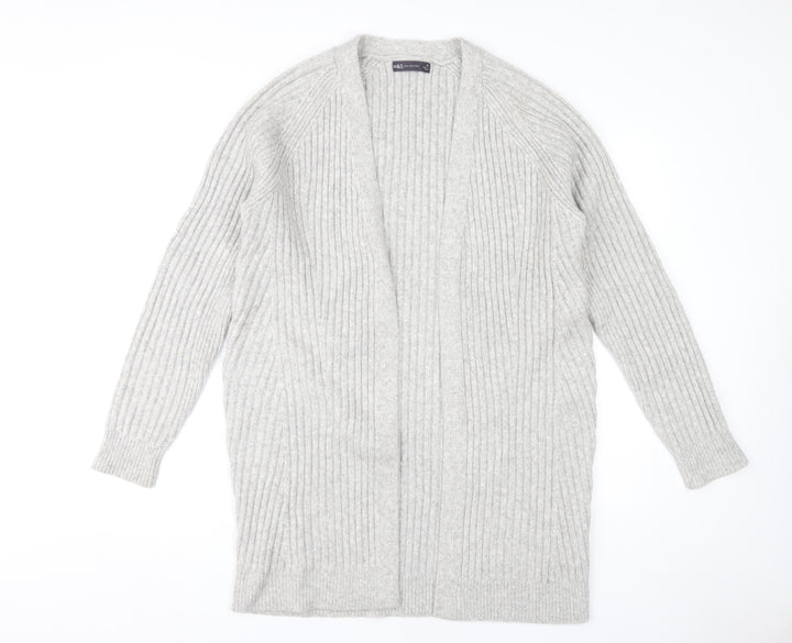 Marks and Spencer Women's Grey Open Front Cardigan, Medium