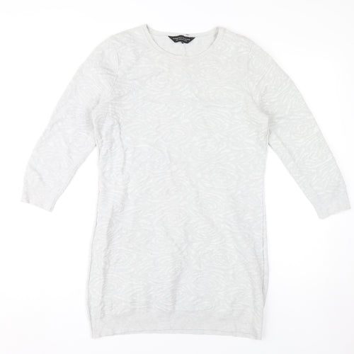 Dorothy Perkins Grey Jumper Dress - Women's Size 12