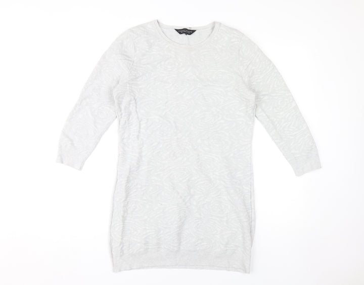 Dorothy Perkins Grey Jumper Dress - Women's Size 12