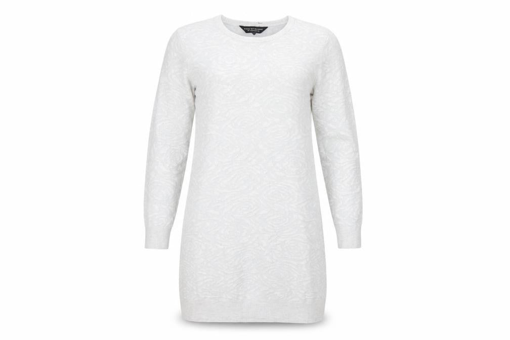 Dorothy Perkins Grey Jumper Dress - Women's Size 12