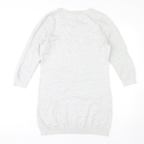 Dorothy Perkins Grey Jumper Dress - Women's Size 12