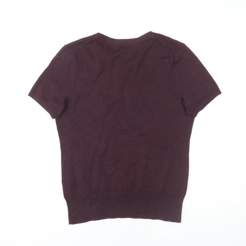 Lands' End Women's XS Purple Crew Neck Jumper Petite