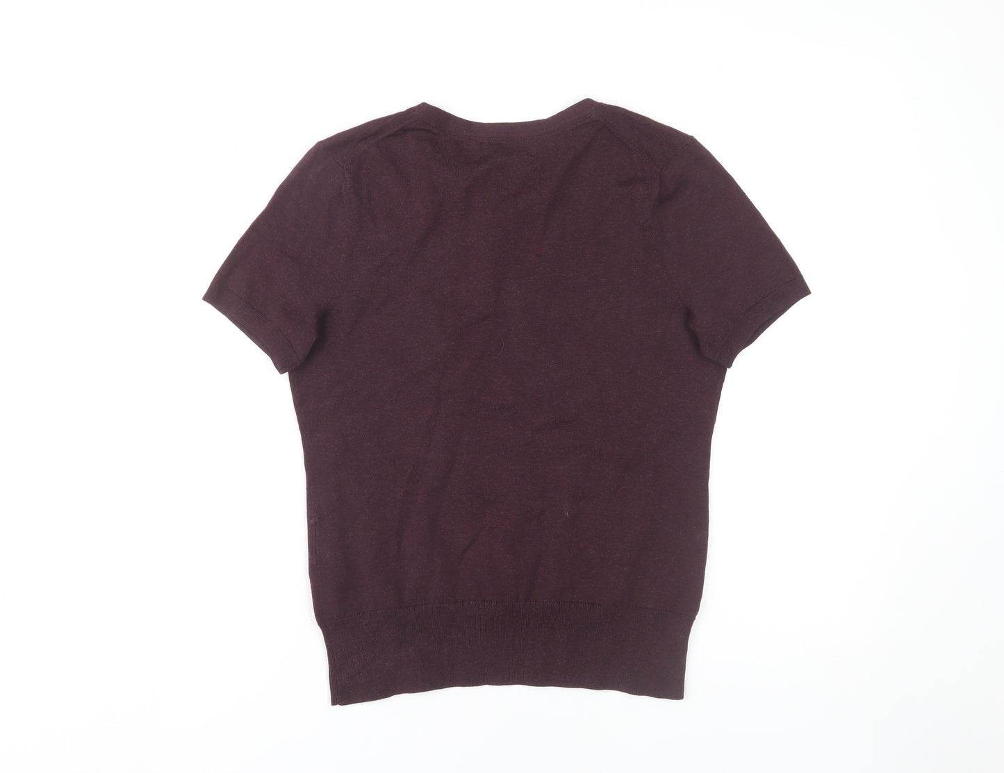 Lands' End Women's XS Purple Crew Neck Jumper Petite
