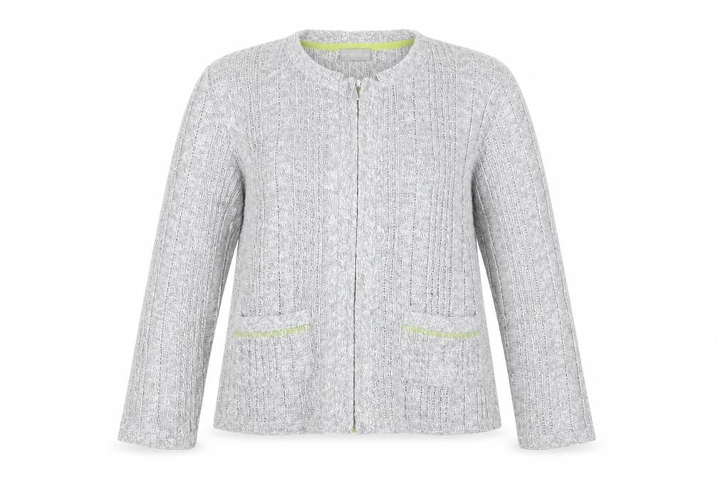 Front view of Marks & Spencer Women's Grey Cardigan, Medium