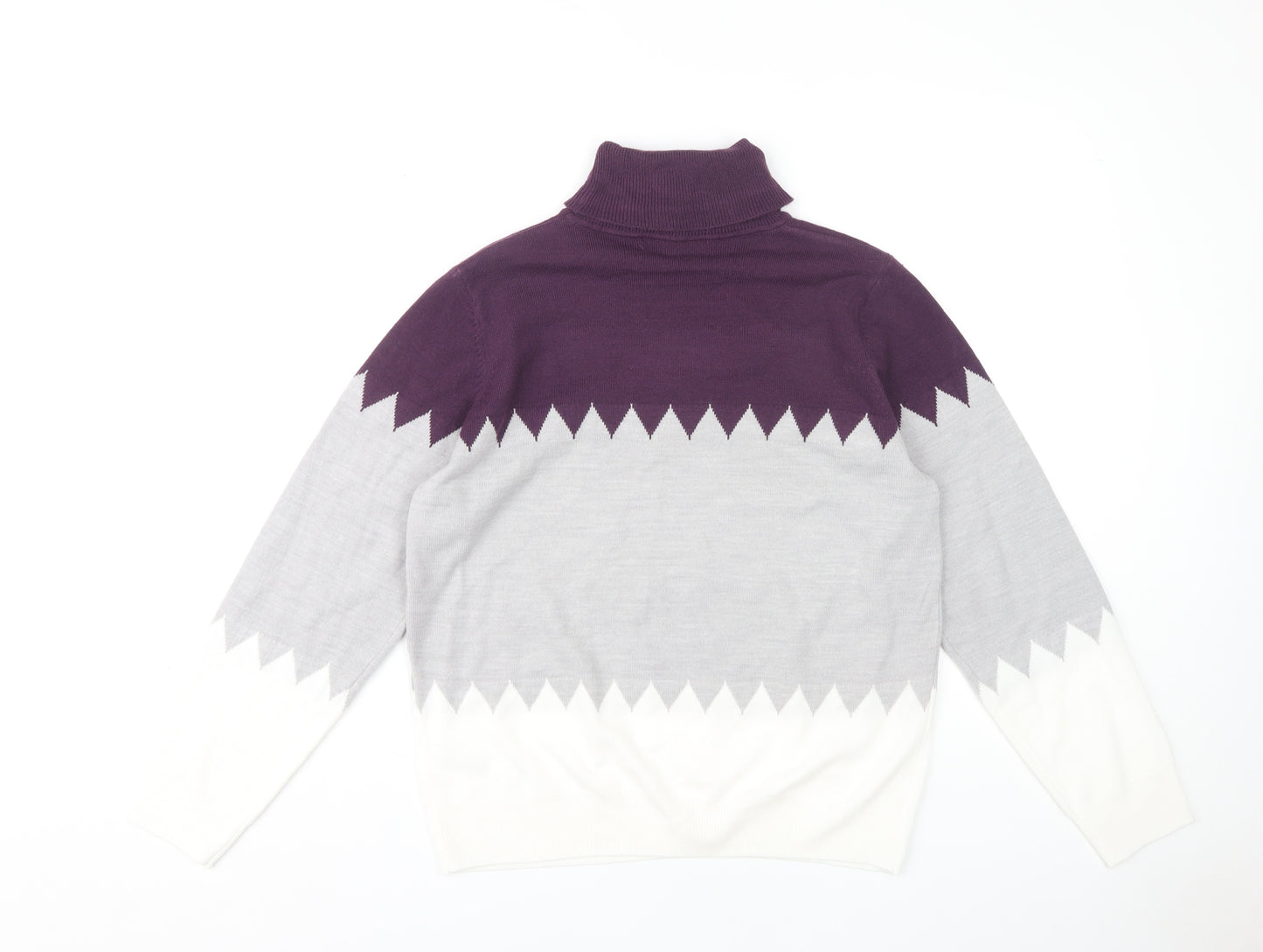 Marks and Spencer Women's Purple Roll Neck Jumper