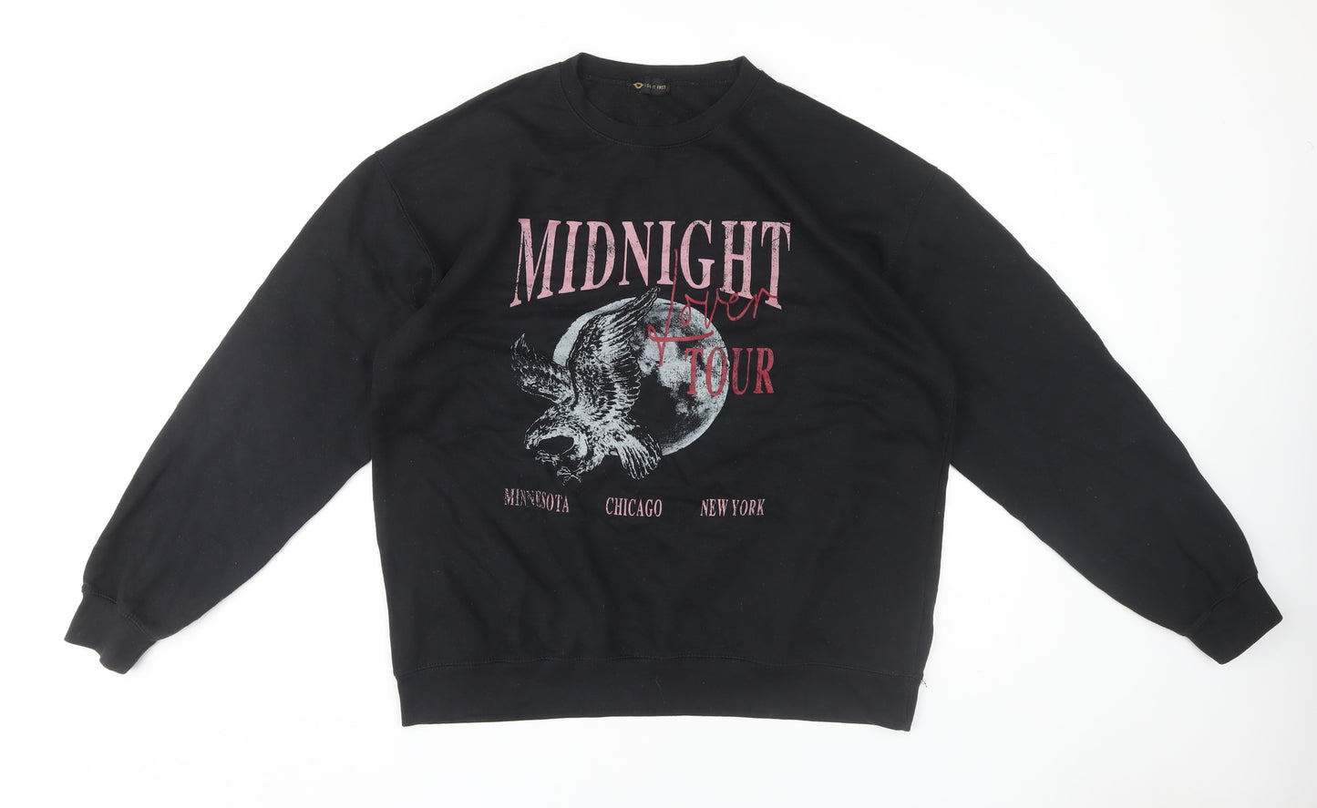 I Saw It First Black XL Music Graphic Pullover Sweatshirt