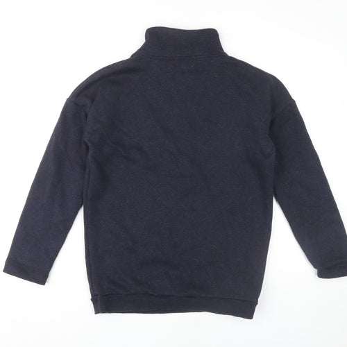Next Men's Blue 1/4 Zip Pullover Sweatshirt S