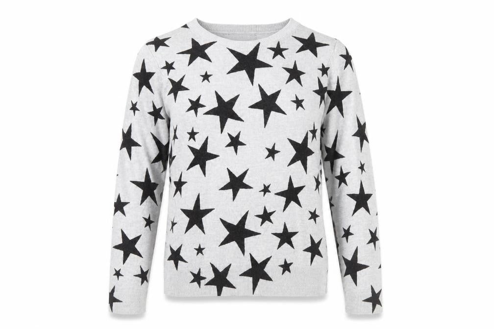 Front view of Marks & Spencer Women's Grey V-Neck jumper