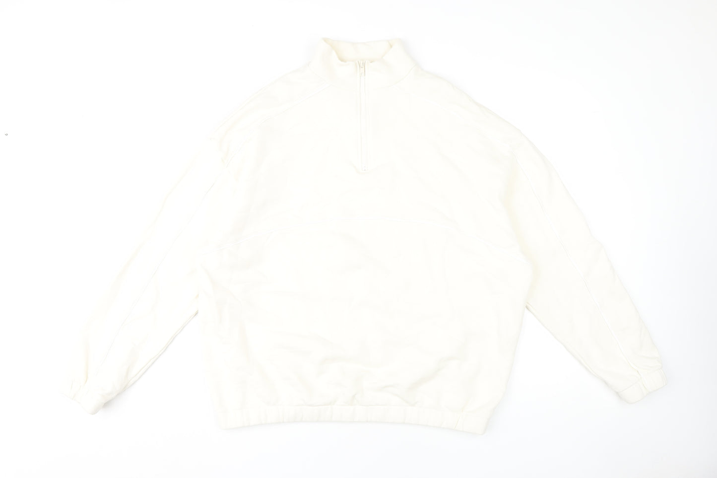 ASOS DESIGN White L Pullover Sweatshirt Unisex