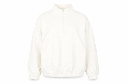 Front view of ASOS DESIGN White L Pullover Sweatshirt unisex