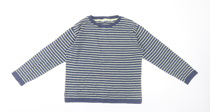 Lily & Me Blue Striped Women's Jumper Size 8