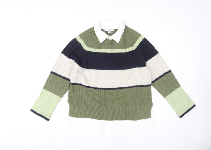 Next Women’s Multicoloured Cable-Knit Jumper, Size M
