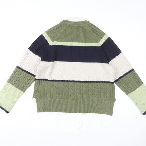 Next Women’s Multicoloured Cable-Knit Jumper, Size M