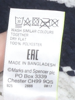 Marks and Spencer Women’s XL White Striped Pullover Jumper