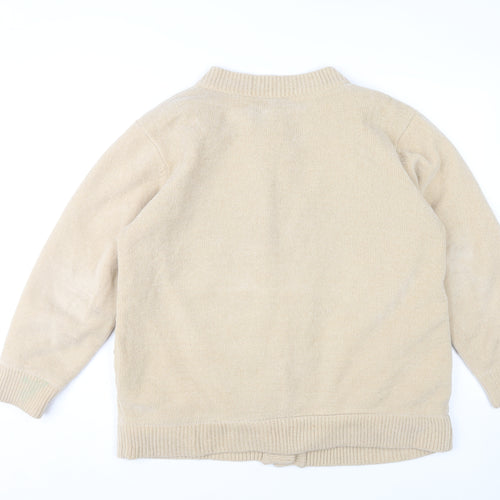 Reflect Women's Beige Embroidered Cardigan M/L