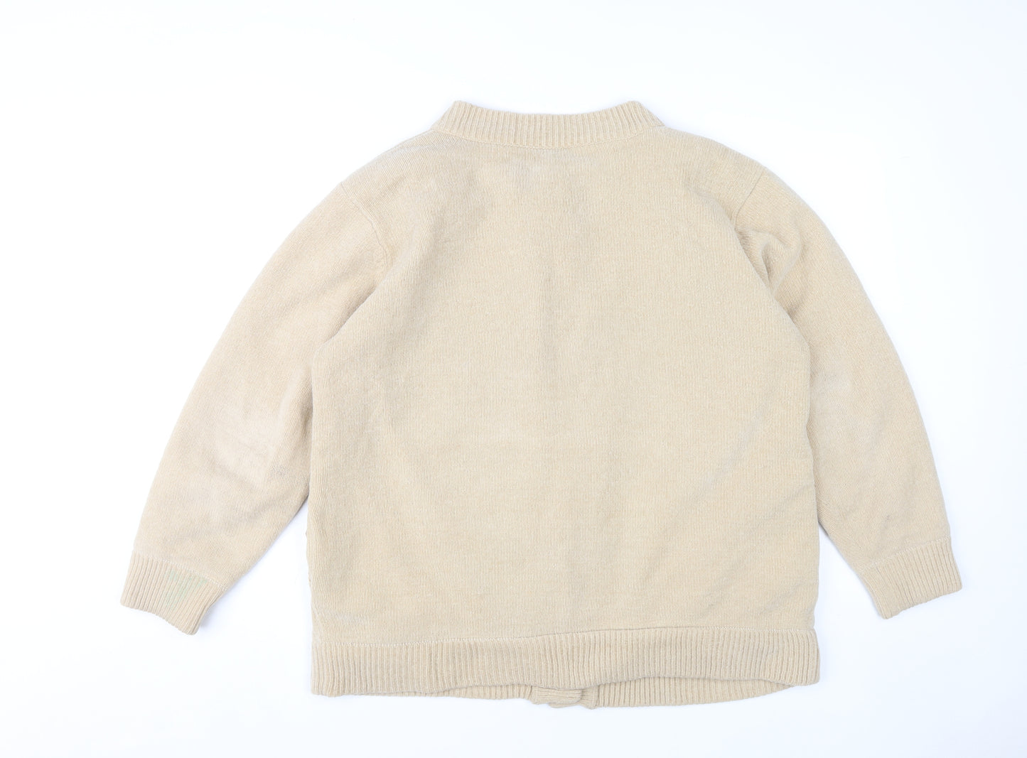 Reflect Women's Beige Embroidered Cardigan M/L