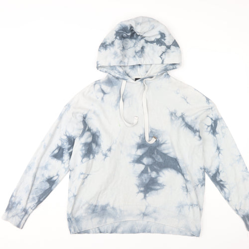 New Look Women's Blue Tie-Dye Pullover Hoodie, S, Spring