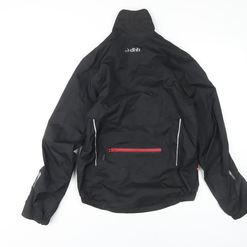 dhb Women's Black Rain Jacket Size 10, Waterproof Windbreaker