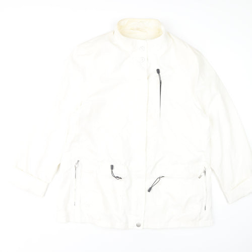 Basler Women's White Polyester Basic Jacket Size 14