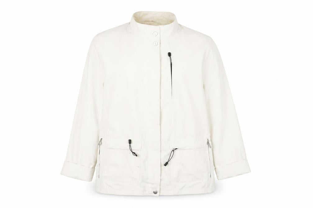Basler Women's White Polyester Basic Jacket Size 14