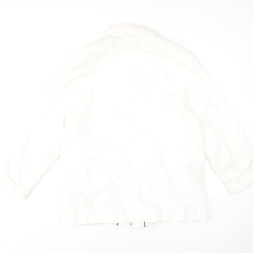 Basler Women's White Polyester Basic Jacket Size 14