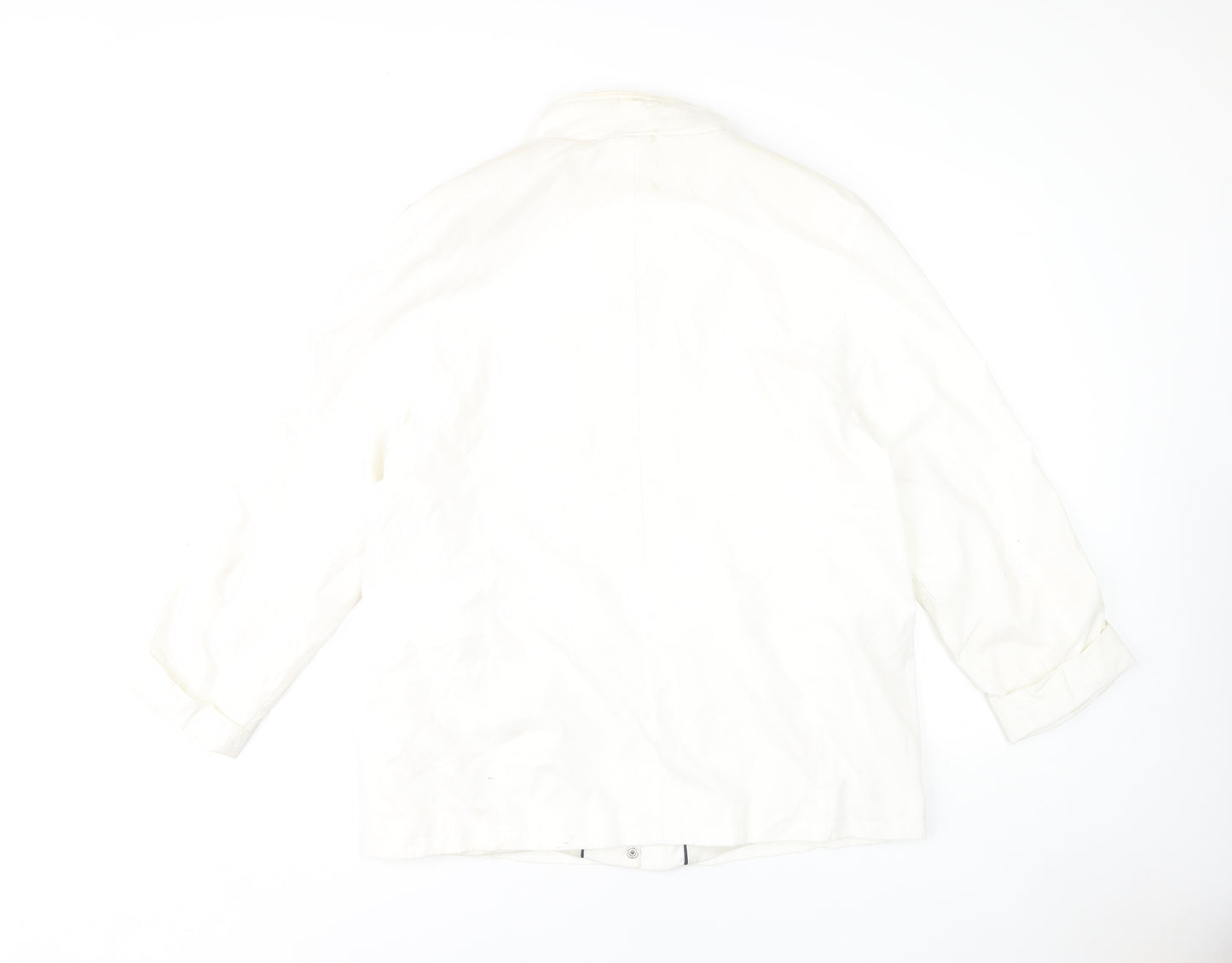 Basler Women's White Polyester Basic Jacket Size 14