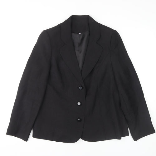 Emma Blake Women's Black Blazer Size 14 Classic Fit