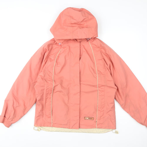 Extrémite Women's Pink S Waterproof Rain Jacket