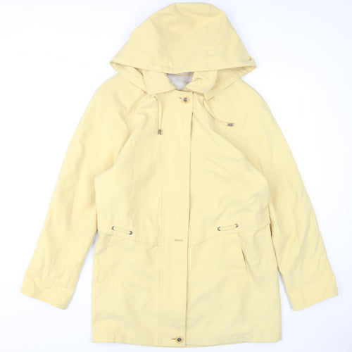 Klass Collection Women's Yellow Hooded Jacket, Size S