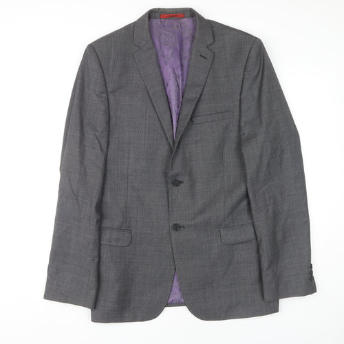 Ted Baker Men's Grey Check Blazer Jacket 40L